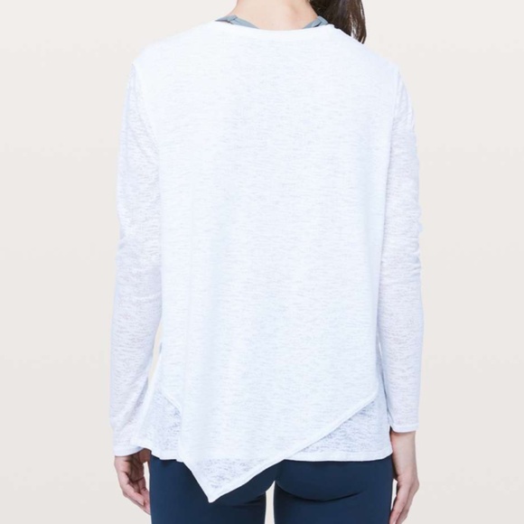 Lululemon Sweetest Day Long Sleeve Sz 6 Burnout White - Picture 3 of 11